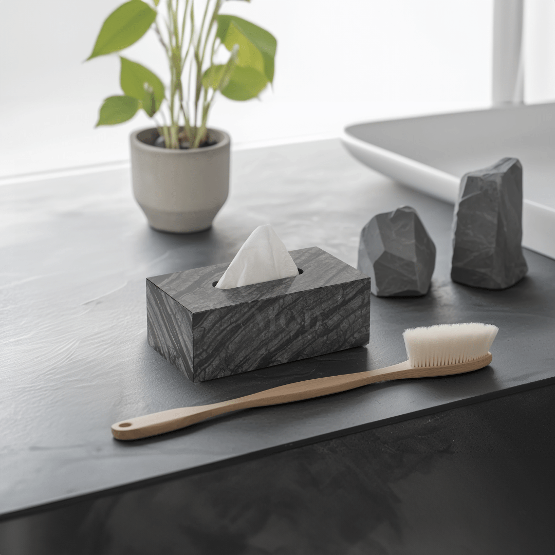 Timber Vein Marble Tissue Box