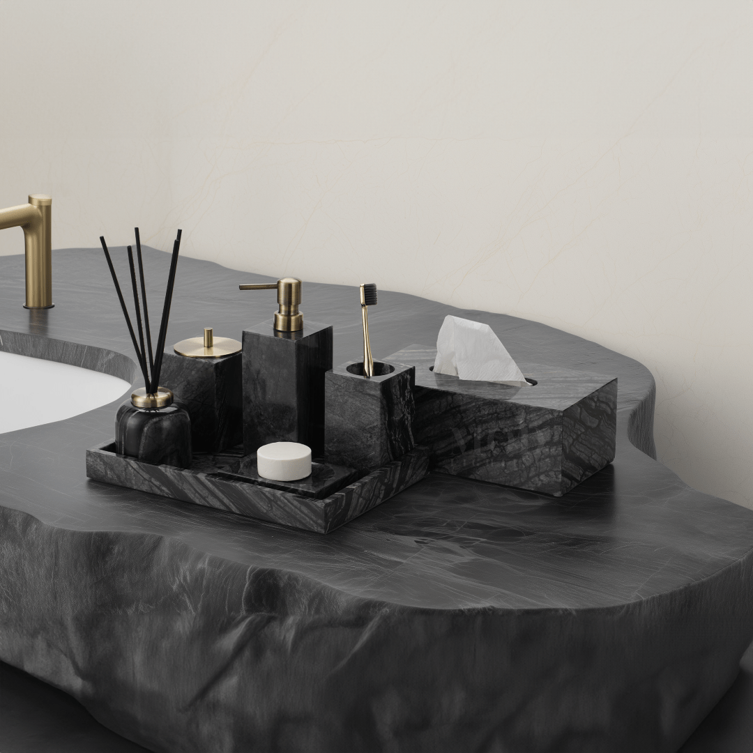 Timber Vein Marble Tissue Box