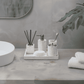 Alabaster Travertine Stone Bath Set