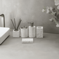 Alabaster Travertine Stone Bath Set