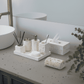 Alabaster Travertine Stone Tissue Box