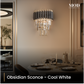 Obsidian Sconce  (Open Box)