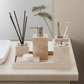 Golden Travertine Stone Bath Set