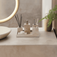 Golden Travertine Stone Bath Set