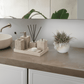 Golden Travertine Stone Bath Set
