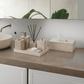 Golden Travertine Stone Tissue Box