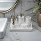 Jazz White Marble Bath Set