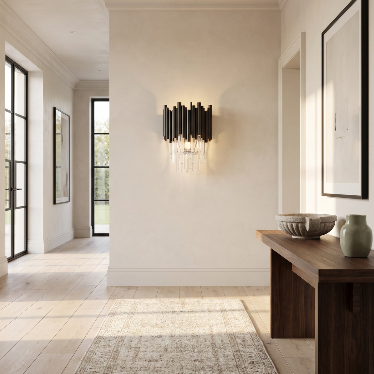 Obsidian Sconce